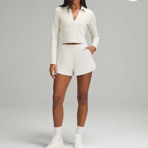 Lululemon ribbed softstreme high-rise short 2 inch - size 0 in nomad